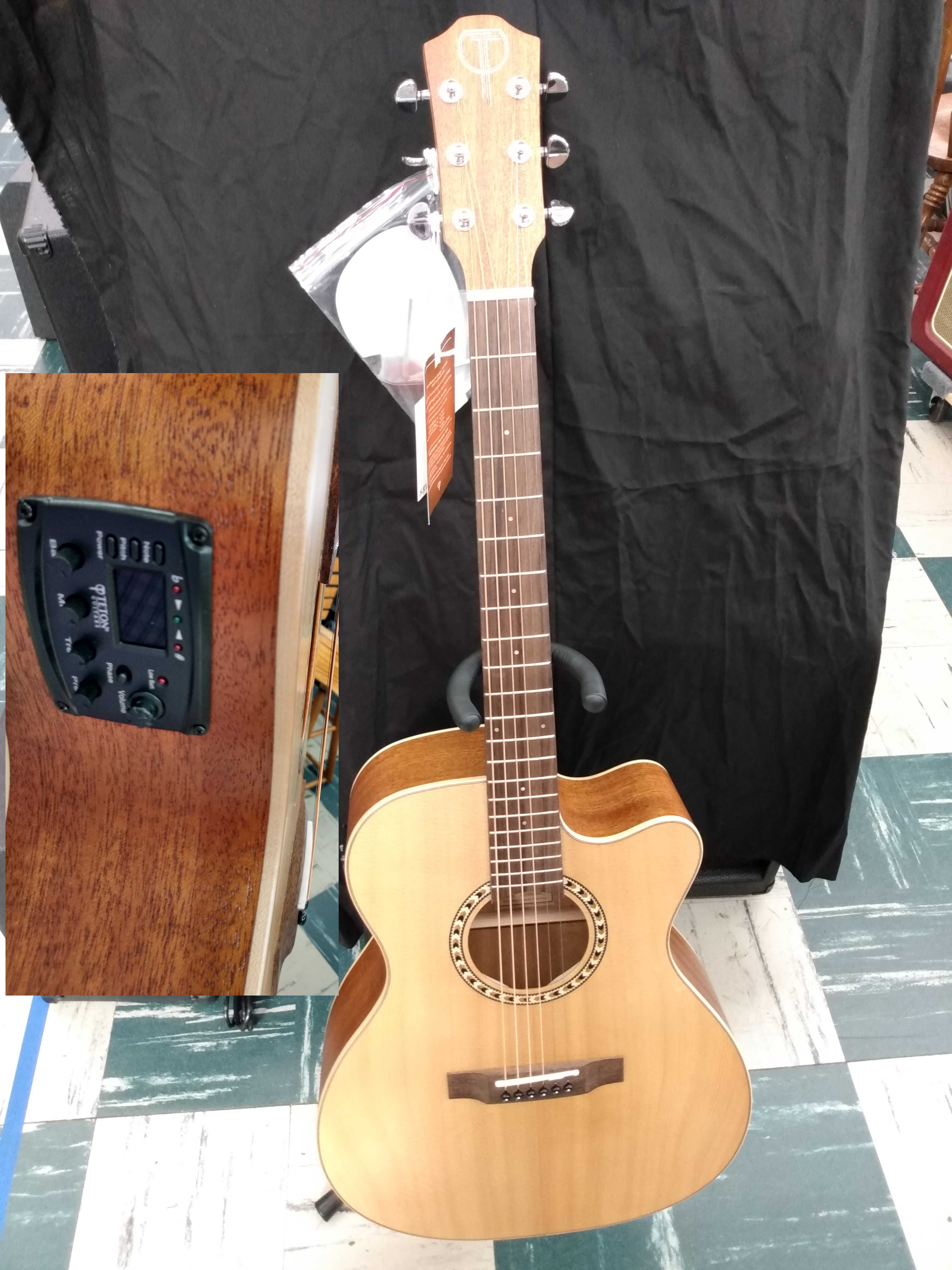 Teton Semi-Acoustic Guitar